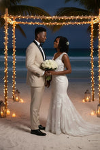 "Paris" Beige 1-Button Shawl Tuxedo (2-Piece Set)