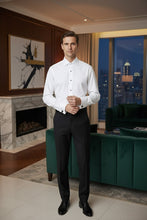 "Richard" White Spread Collar Shirt
