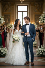 RN Collection Blue Windowpane 2-Button Notch Suit (2-Piece Set)