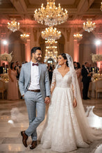 RN Collection Blue Windowpane 2-Button Notch Suit (2-Piece Set)