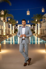 RN Collection Blue Windowpane 2-Button Notch Suit (2-Piece Set)