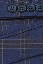 RN Collection Blue Windowpane Sports Jacket