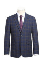 RN Collection Blue Windowpane Sports Jacket