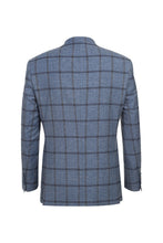 RN Collection Blue Windowpane Sports Jacket
