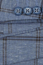 RN Collection Blue Windowpane Sports Jacket