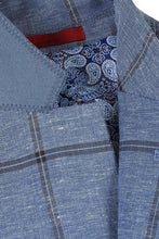 RN Collection Blue Windowpane Sports Jacket