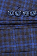 RN Collection Blue Windowpane Sports Jacket