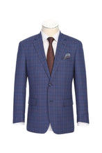 RN Collection Blue Windowpane Sports Jacket
