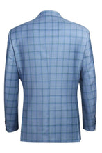 RN Collection Blue Windowpane Sports Jacket