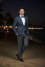 RN Collection Blue Windowpane Sports Jacket