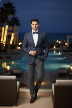 RN Collection Blue Windowpane Sports Jacket