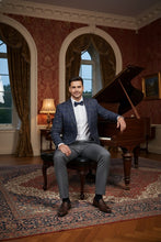 RN Collection Blue Windowpane Sports Jacket