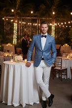 RN Collection Blue Windowpane Sports Jacket