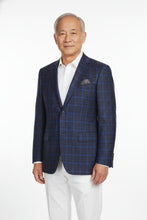RN Collection Blue Windowpane Sports Jacket