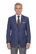 RN Collection Blue Windowpane Sports Jacket