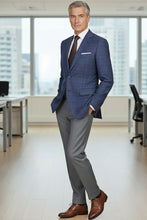 RN Collection Blue Windowpane Sports Jacket