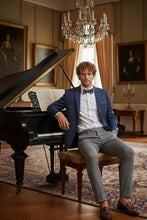 RN Collection Blue Windowpane Sports Jacket