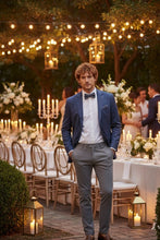 RN Collection Blue Windowpane Sports Jacket