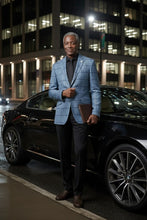 RN Collection Blue Windowpane Sports Jacket