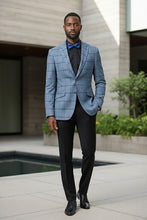 RN Collection Blue Windowpane Sports Jacket