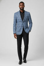 RN Collection Blue Windowpane Sports Jacket