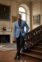 RN Collection Blue Windowpane Sports Jacket