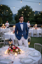 RN Collection Blue Windowpane Sports Jacket