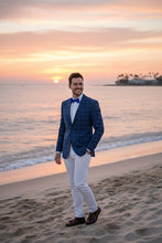 RN Collection Blue Windowpane Sports Jacket