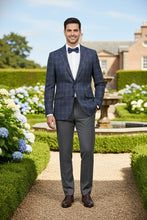 RN Collection Blue Windowpane Sports Jacket