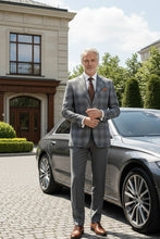 RN Collection Brown Windowpane Sports Jacket