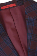 RN Collection Burgundy Windowpane Sports Jacket
