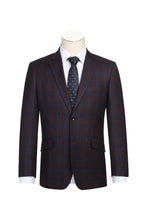 RN Collection Burgundy Windowpane Sports Jacket
