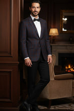 RN Collection Burgundy Windowpane Sports Jacket