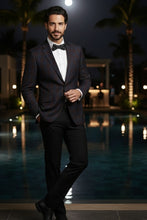 RN Collection Burgundy Windowpane Sports Jacket