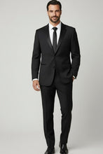 RN Collection "Claude" Black 2-Button Notch Wool Tuxedo (2-Piece Set)