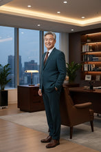 RN Collection Dark Blue 2-Button Notch Suit (2-Piece Set)