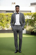 RN Collection Dark Blue Windowpane 2-Button Notch Suit (2-Piece Set)