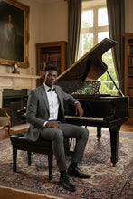 RN Collection Dark Blue Windowpane 2-Button Notch Suit (2-Piece Set)