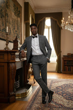 RN Collection Dark Blue Windowpane 2-Button Notch Suit (2-Piece Set)