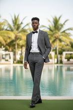 RN Collection Dark Blue Windowpane 2-Button Notch Suit (2-Piece Set)