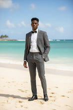 RN Collection Dark Blue Windowpane 2-Button Notch Suit (2-Piece Set)