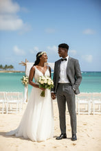 RN Collection Dark Blue Windowpane 2-Button Notch Suit (2-Piece Set)