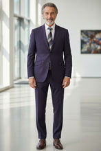 RN Collection Dark Purple 2-Button Notch Suit (2-Piece Set)