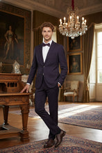 RN Collection Dark Purple 2-Button Notch Suit (2-Piece Set)