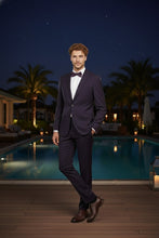 RN Collection Dark Purple 2-Button Notch Suit (2-Piece Set)