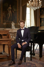 RN Collection Dark Purple 2-Button Notch Suit (2-Piece Set)