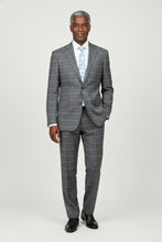 RN Collection Dimgrey Windowpane 2-Button Notch Suit (2-Piece Set)