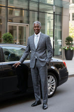 RN Collection Dimgrey Windowpane 2-Button Notch Suit (2-Piece Set)