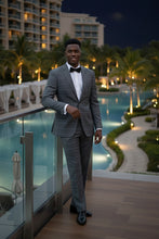 RN Collection Dimgrey Windowpane 2-Button Notch Suit (2-Piece Set)