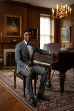 RN Collection Dimgrey Windowpane 2-Button Notch Suit (2-Piece Set)